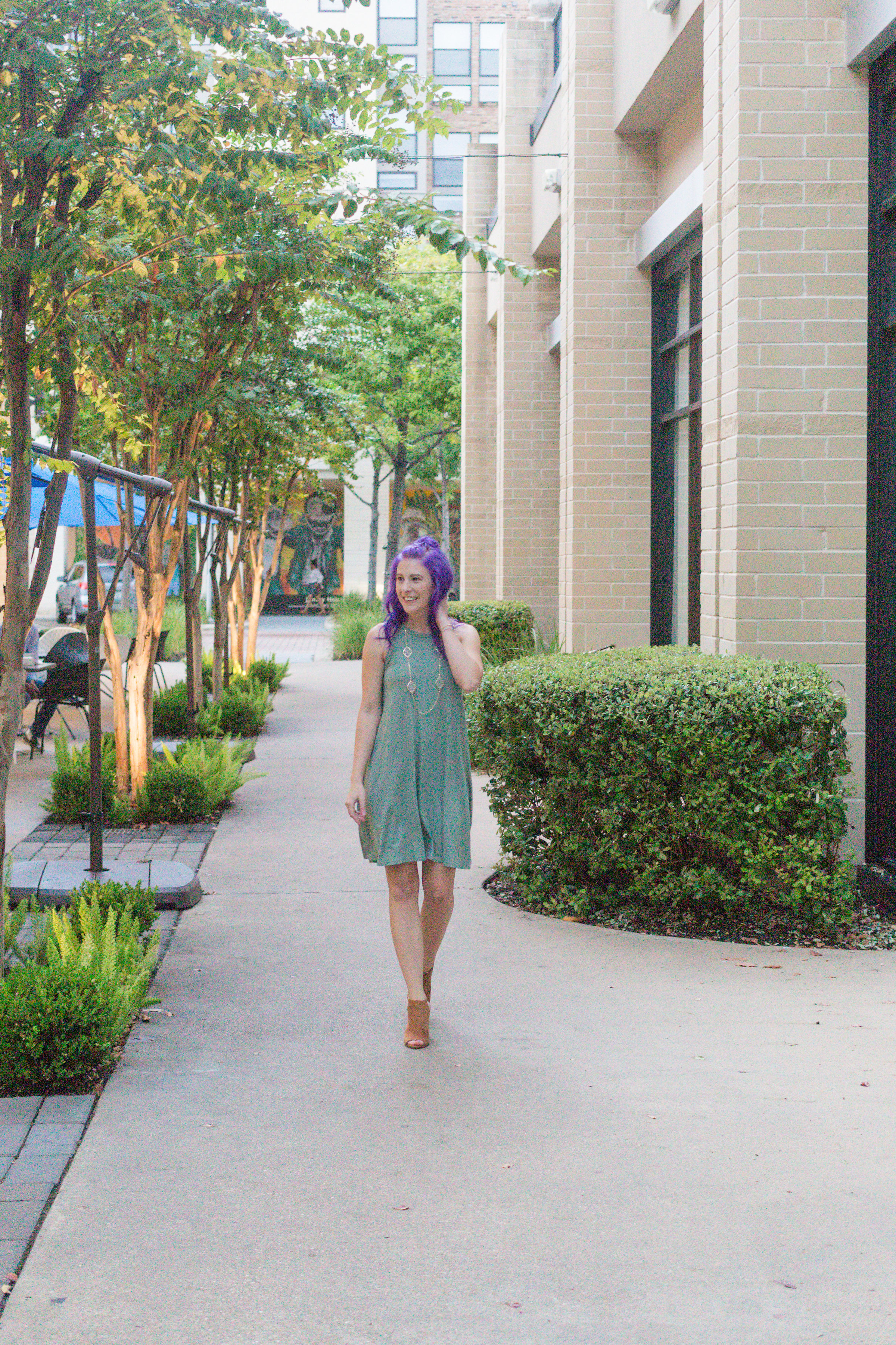 Fashion Blogger, Style Blogger, Houston Blogger, Fall Style, Booties, Fringe, Purple Hair, City Centre, Francescas