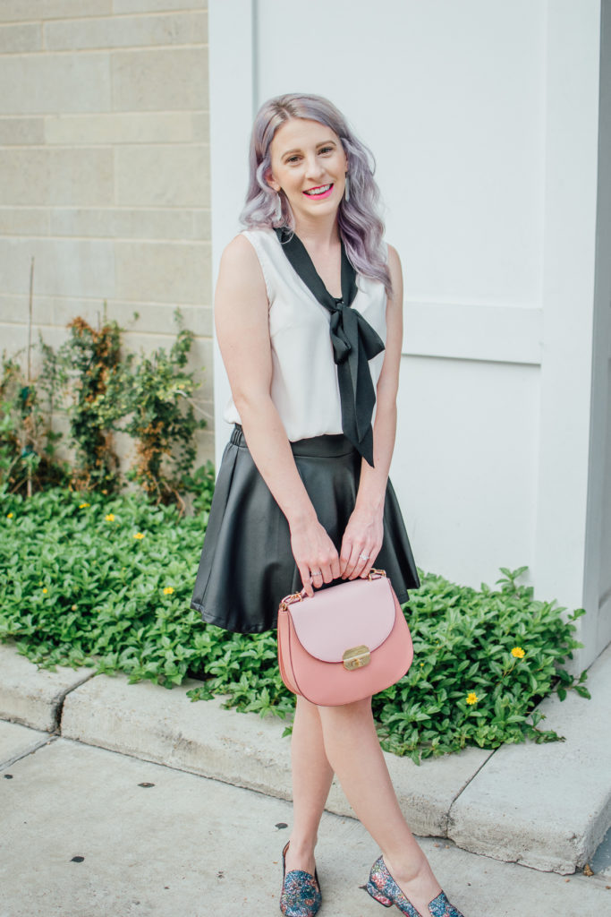 Houston Blogger, Houston Photographer, Shein, Charming Charlie, Style Blogger, Fashion Blogger, Steve Madden, Loafers, Leather Skirt