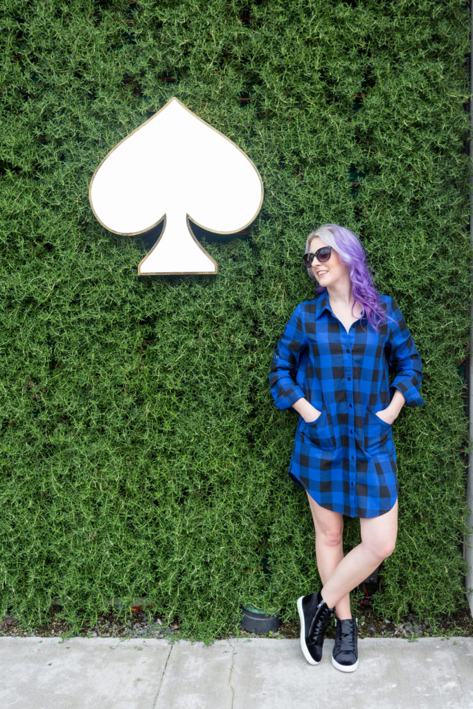 style blogger, fashion blogger, style blog, steve madden, velvet sneaker, houston photographer, shirt dress, plaid dress, sunglasses