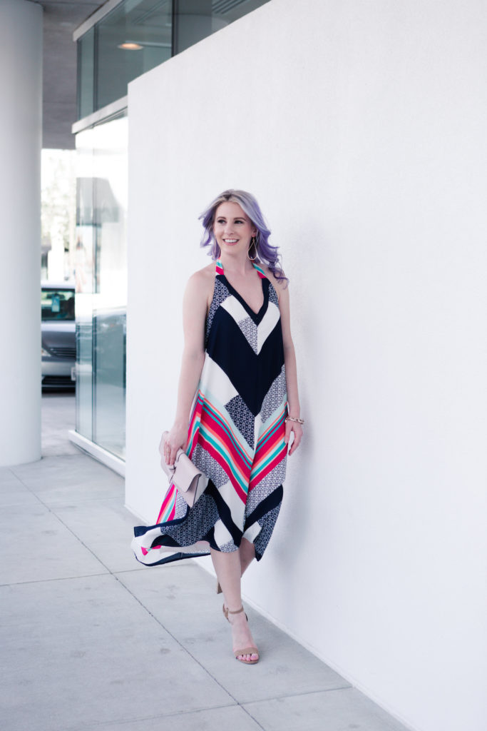 houston blogger, style blog, fashion blogger, gracefully sassy, vici collection, midi dress, spring midi dress, chevron print, houston photographer, pravana, charming charlie, target, texas blogger, blogger - Striped Midi Dress for Spring Date Nights by Houston fashion blogger Gracefully Sassy