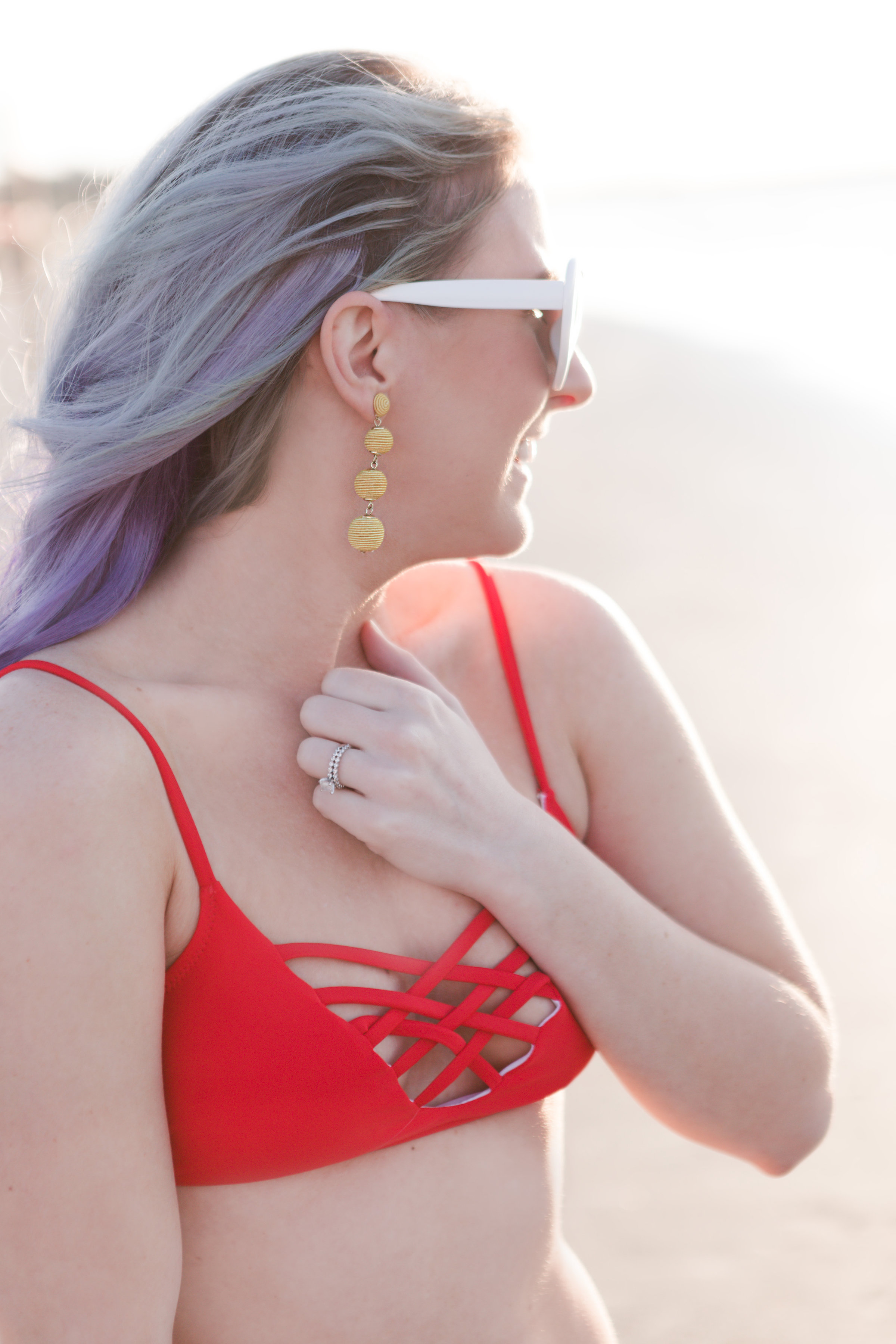 houston blogger, style blog, fashion blogger, lifestyle blogger, gracefully sassy, floral swimsuit, staycation, shein, tory burch, francescas, pravana, houston photographer, Galveston To-do's, Galveston