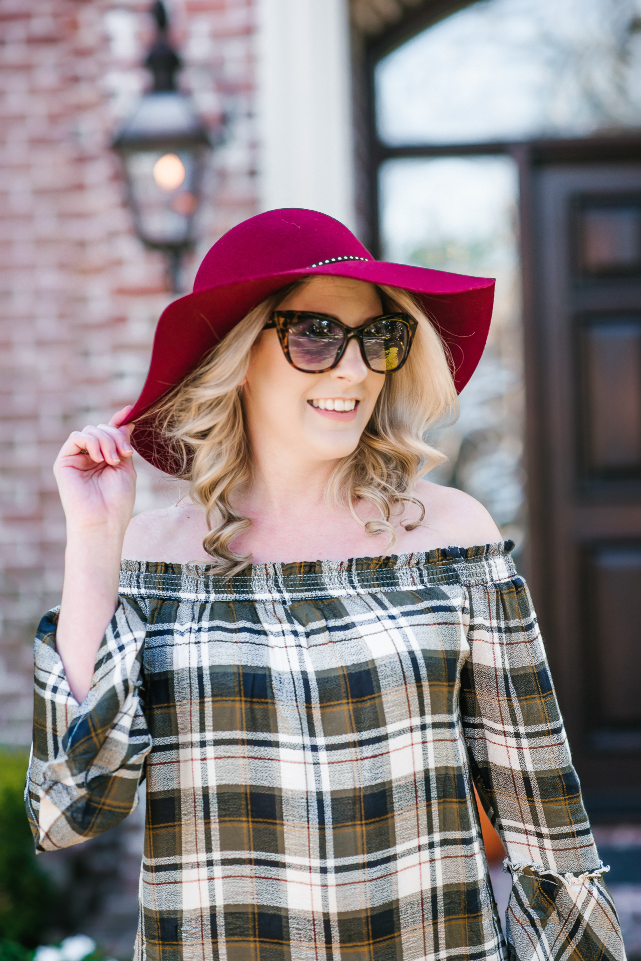 Thanksgiving Off The Shoulder Dress by Houston fashion blogger Gracefully Sassy