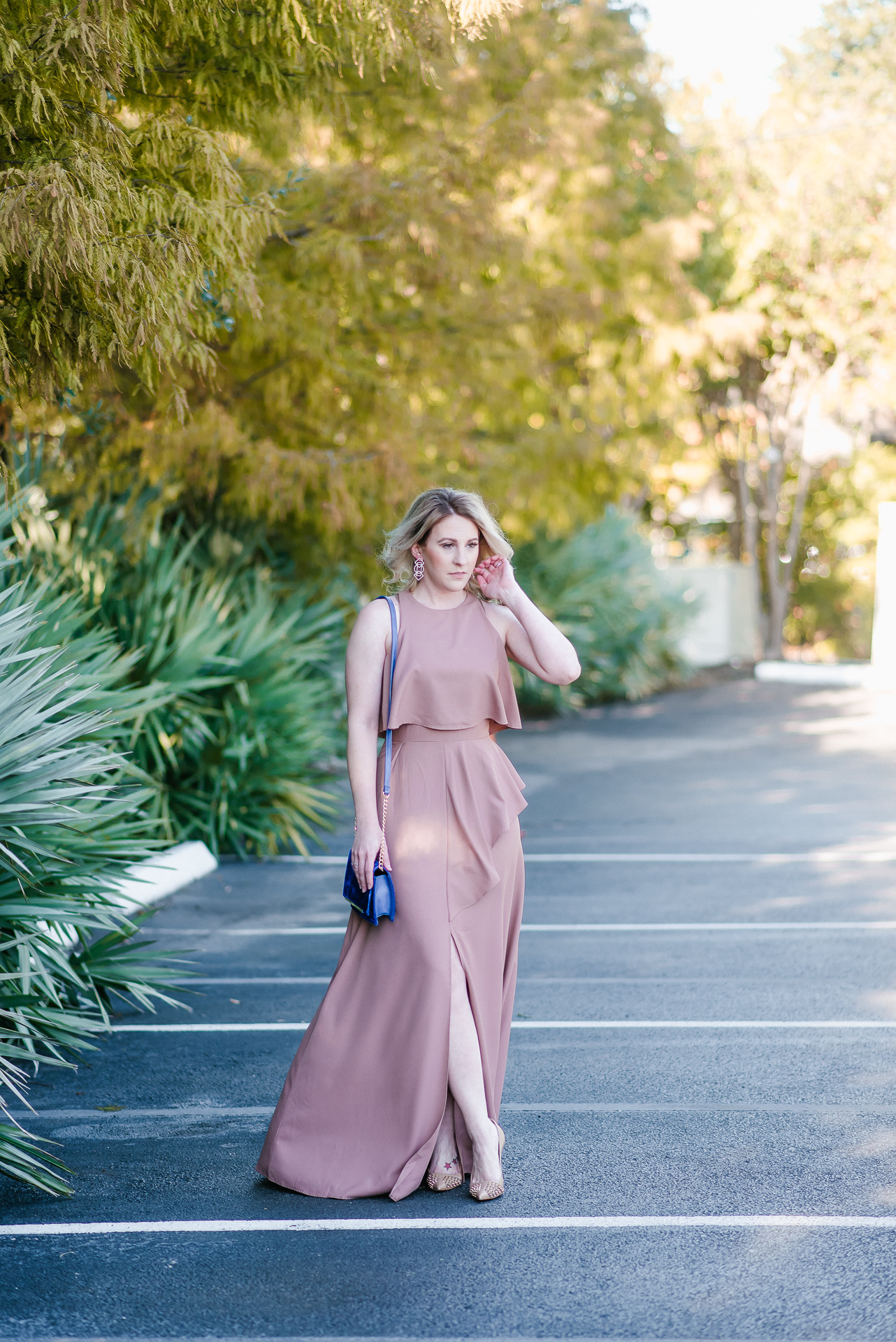 Fall Wedding Guest Dress Under $100 by Houston fashion blogger Gracefully Sassy