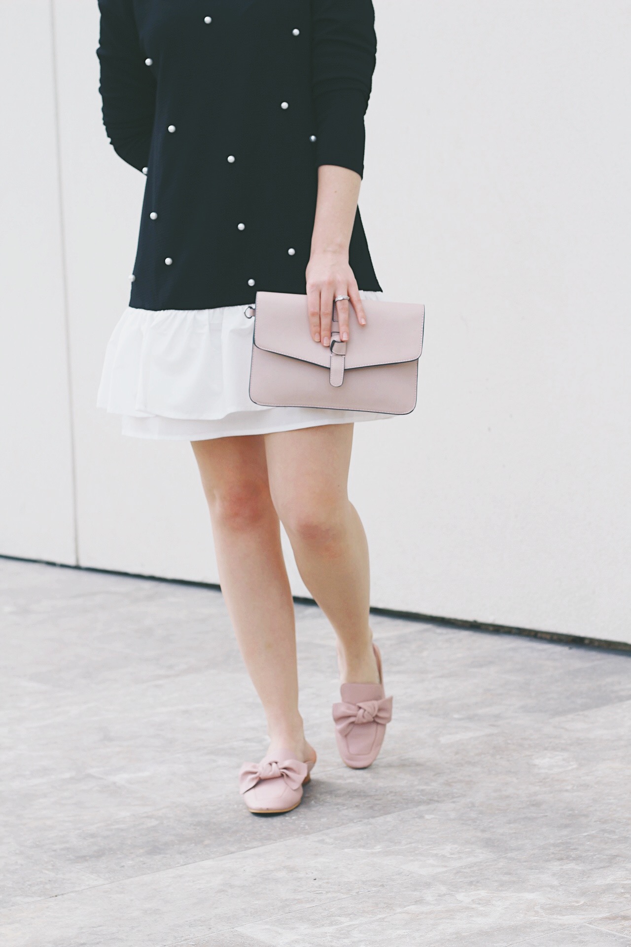 SheIn Pearl Dress by Houston fashion blogger Gracefully Sassy