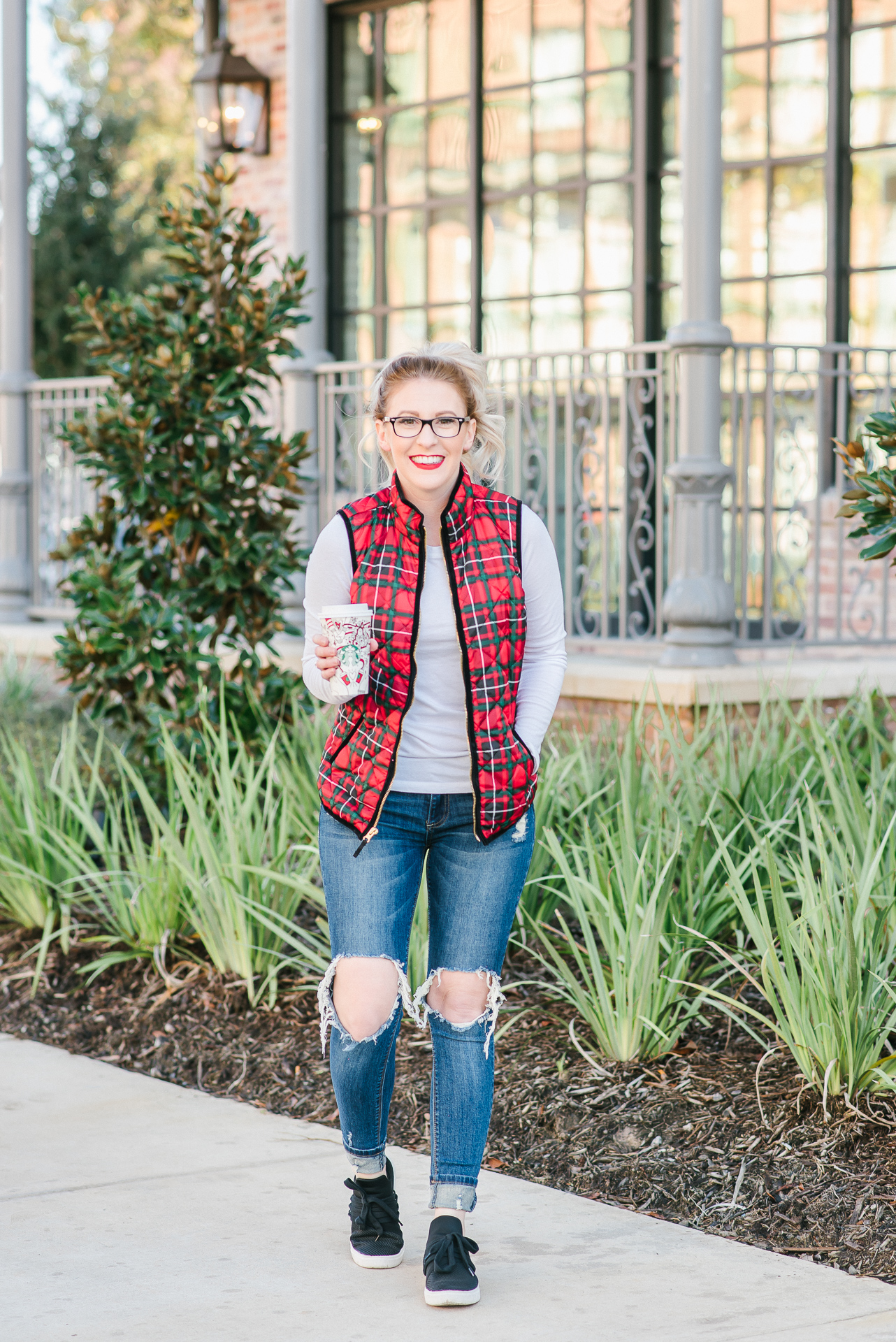 plaid vest, old navy vest, jcrew plaid vest, nordstrom